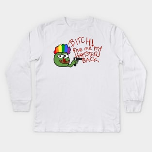 Give Back Belle Delphine's Hamster Kids Long Sleeve T-Shirt